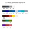 tank top color chart - Bilmuri Shop